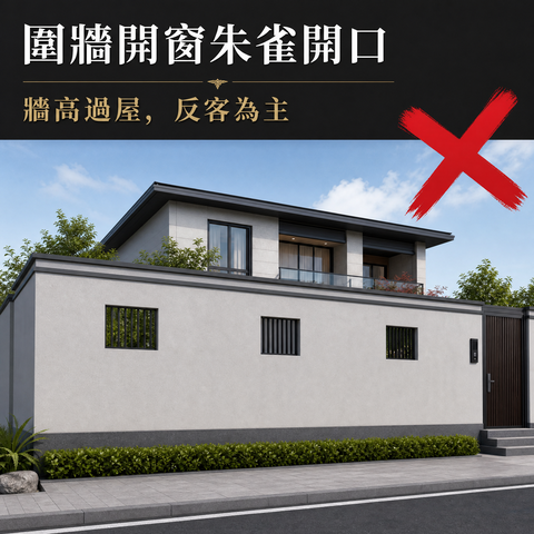 家居风水—围墙开窗朱雀开口