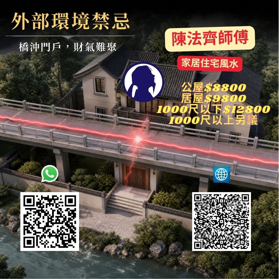 第 59 例 桥冲门户(桥梁直冲住宅大门或窗户)