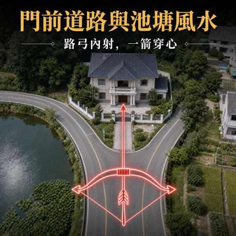 家居风水—门前道路与池塘风水