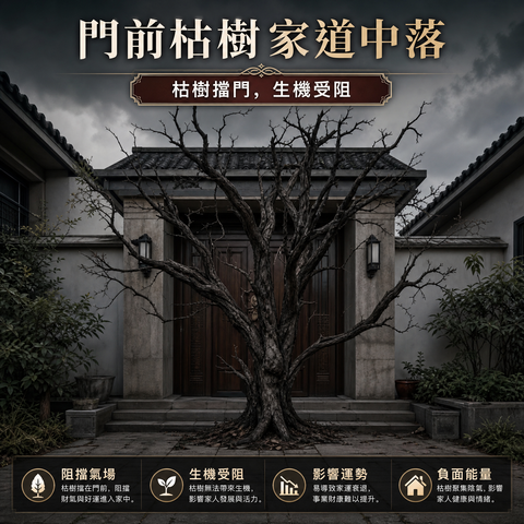 家居风水—门前枯树家道中落