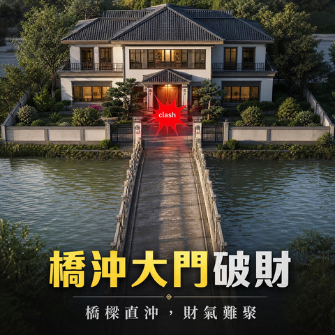 家居风水—桥冲大门破财