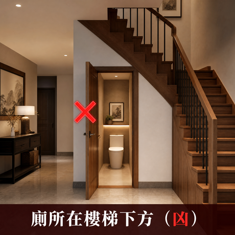 家居风水—厕所在楼梯下(凶)